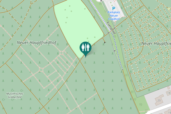 Map showing location of Eichenweg Toilet