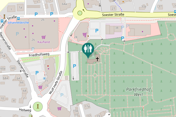 Map showing location of Friedhofsweg 1 Toilet