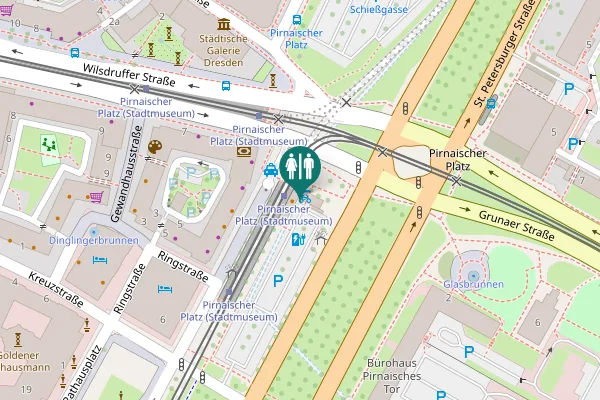 Map showing location of Ringstraße 8 Toilet