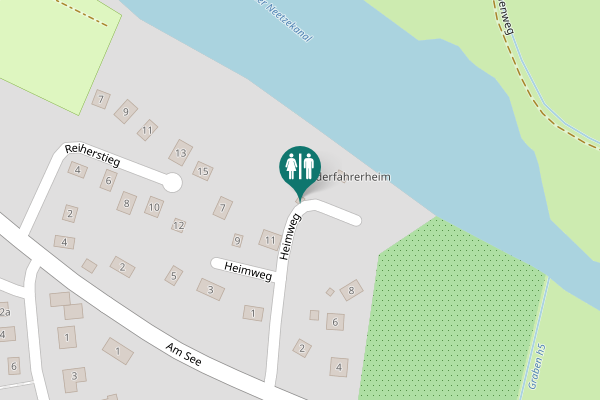Map showing location of Heimweg 11 Toilet