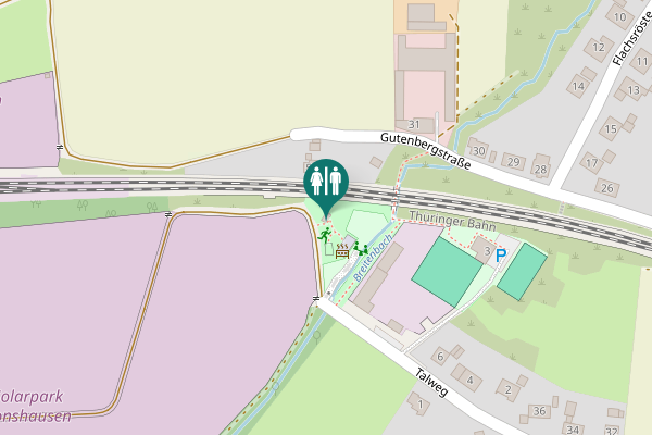 Map showing location of Gutenbergstraße 50 Toilet