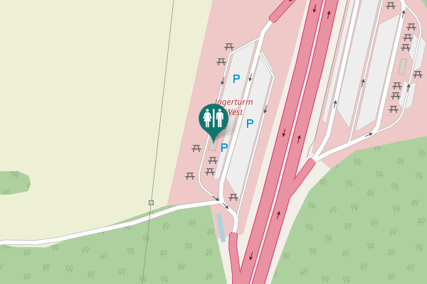 Map showing location of A 7 Toilet