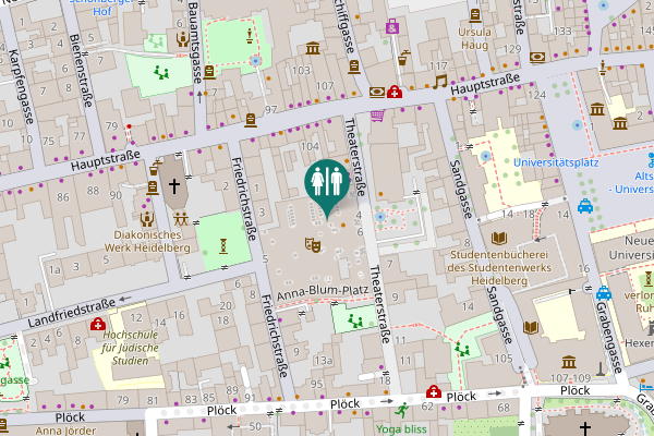 Map showing location of Theaterstraße 4 Toilet
