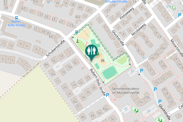 Map showing location of Robert-Stolz-Straße 18a Toilet