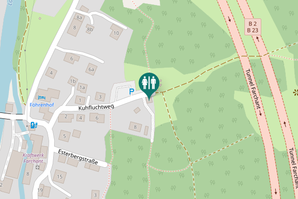 Map showing location of Kuhfluchtweg 8 Toilet