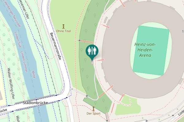 Map showing location of Robert-Enke-Straße 3 Toilet