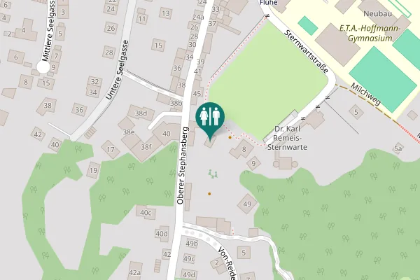 Map showing location of Oberer Stephansberg 47 Toilet