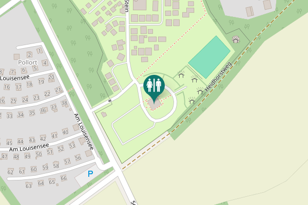 Map showing location of Heidhorstweg Toilet