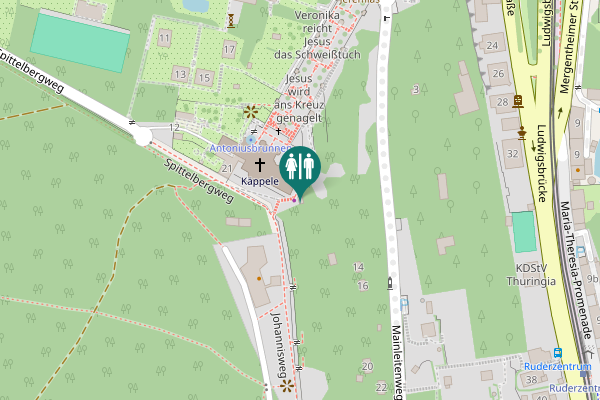 Map showing location of Johannisweg 2 Toilet