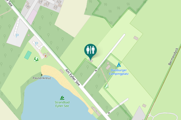 Map showing location of Am Eyller See 4 Toilet