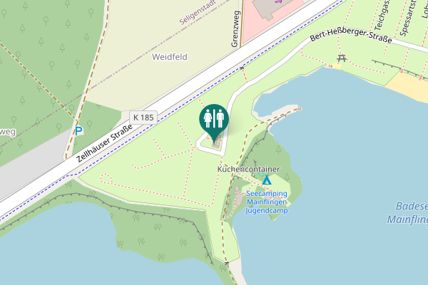 Map showing location of Bert-Heßberger-Straße Toilet
