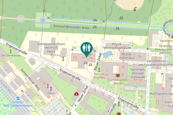 Map showing location of Engesserstraße 5 Toilet