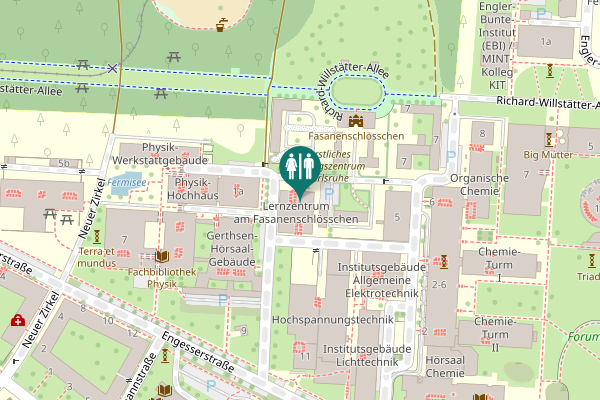 Map showing location of Wolfgang-Gaede-Straße 6 Toilet