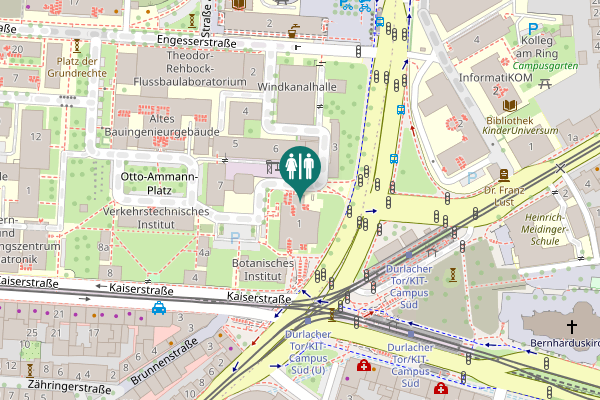 Map showing location of Reinhard-Baumeister-Platz 1 Toilet
