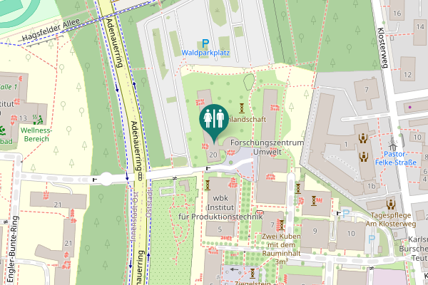 Map showing location of Adenauerring 20 Toilet