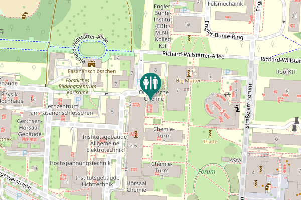 Map showing location of Fritz-Haber-Weg 6 Toilet