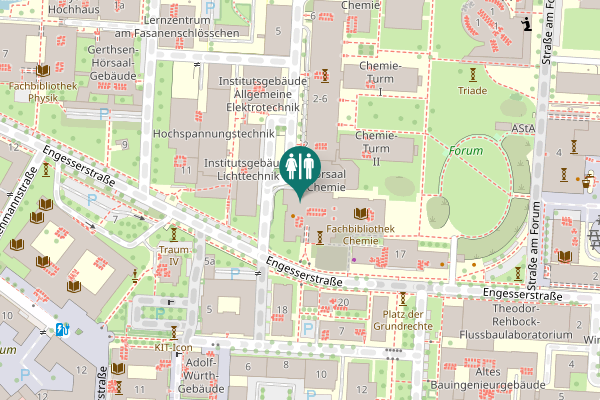 Map showing location of Engesserstraße 15 Toilet