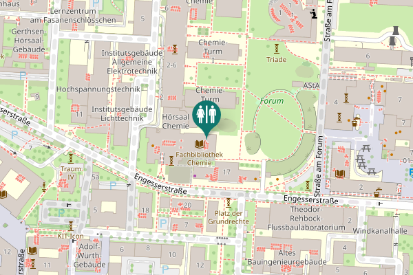 Map showing location of Engesserstraße 15 Toilet