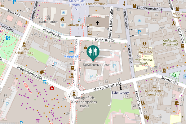 Map showing location of Karl-Friedrich-Straße 17 Toilet