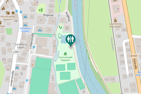 Map showing location of Augasse 2 Toilet