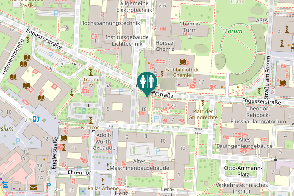 Map showing location of Engesserstraße 18 Toilet