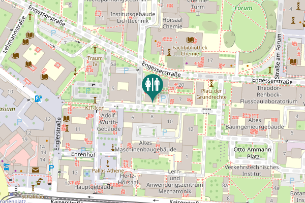 Map showing location of Engesserstraße 18 Toilet