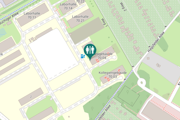 Map showing location of 2 Toilet