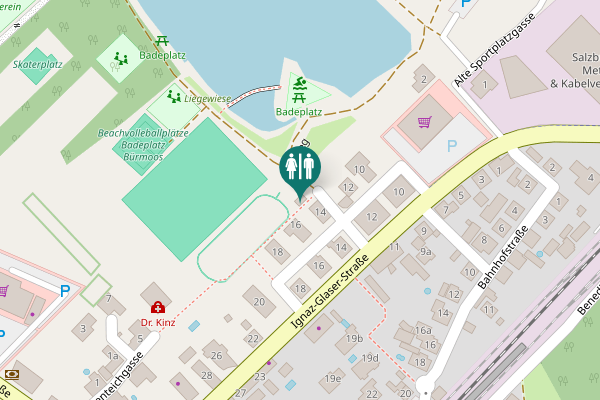 Map showing location of Alte Sportplatzgasse 14 Toilet