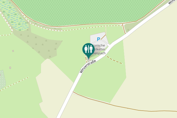 Map showing location of Winzerstraße Toilet