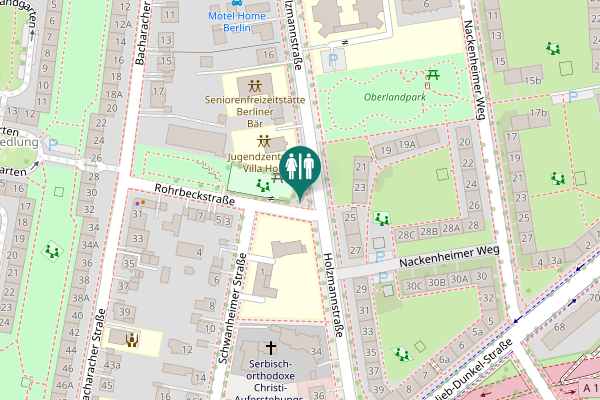 Map showing location of Rohrbeckstraße 1 Toilet