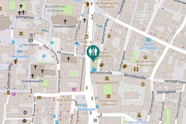 Map showing location of Toilette für alle