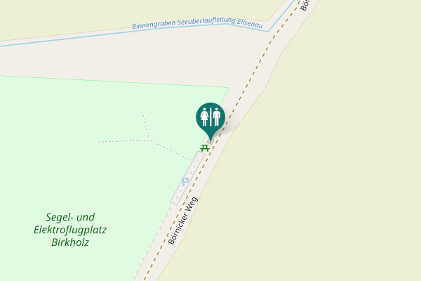 Map showing location of Börnicker Weg Toilet