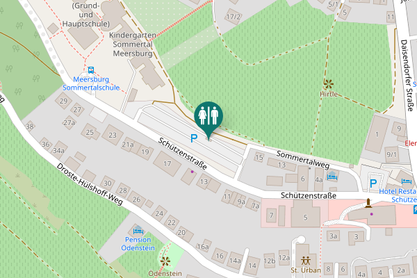 Map showing location of Schützenstraße 13 Toilet