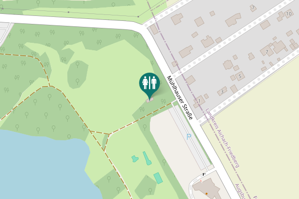 Map showing location of Mühlhauser Straße 54M Toilet
