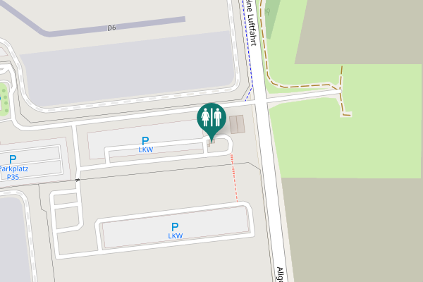Map showing location of Allgemeine Luftfahrt Toilet