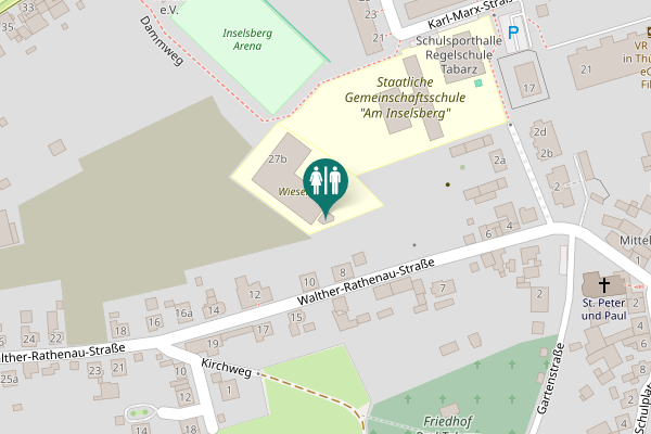 Map showing location of Inselsbergstraße 27b Toilet