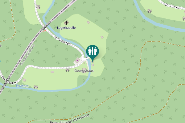 Map showing location of Im Brextal Toilet
