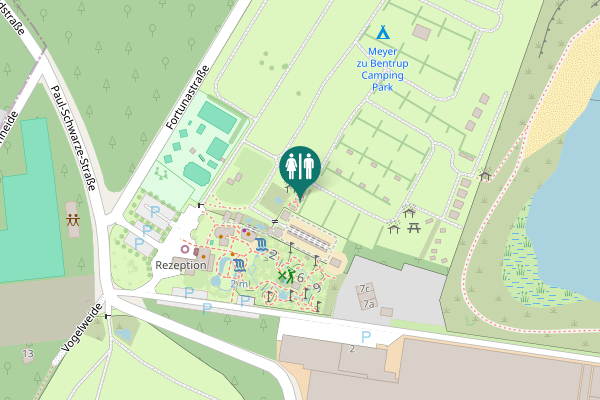 Map showing location of Vogelweide 9 Toilet