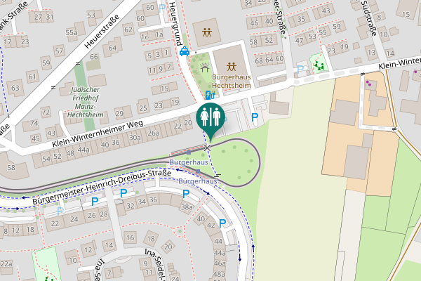 Map showing location of Klein-Winternheimer Weg 20 Toilet