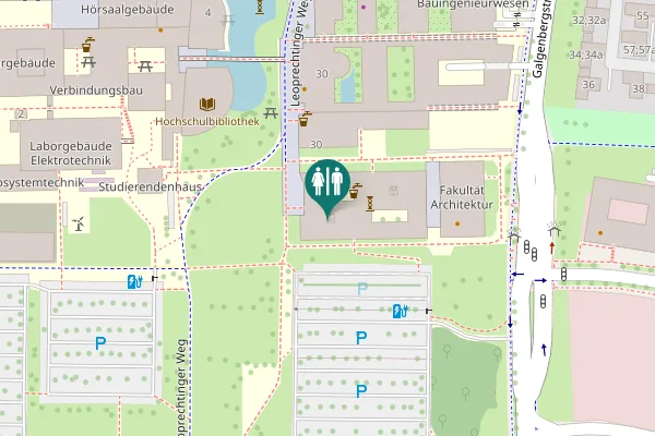 Map showing location of Galgenbergstraße 32 Toilet
