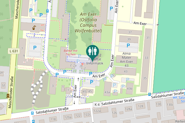 Map showing location of WC Herren