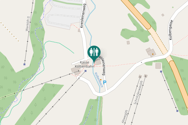 Map showing location of Kreisleinenweg Toilet