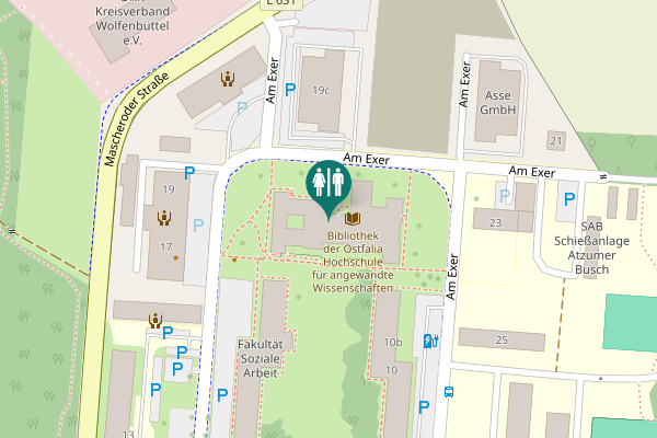Map showing location of WC Herren
