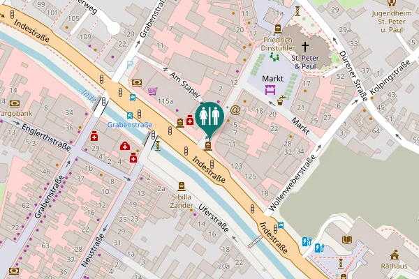 Map showing location of Marktstraße 9 Toilet