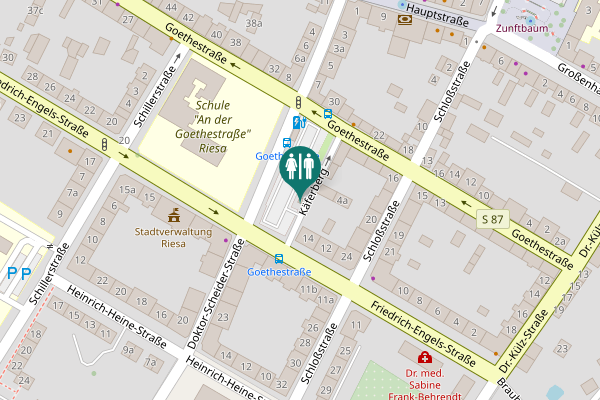 Map showing location of Käferberg 4 Toilet