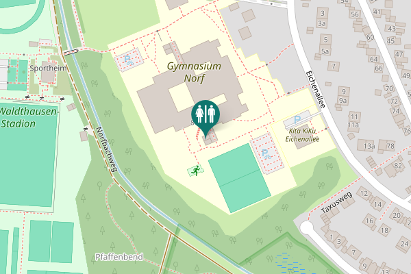 Map showing location of Eichenallee 8 Toilet