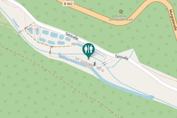 Map showing location of Talstraße 139 Toilet