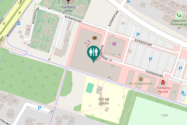 Map showing location of Kirketorvet 6B Toilet