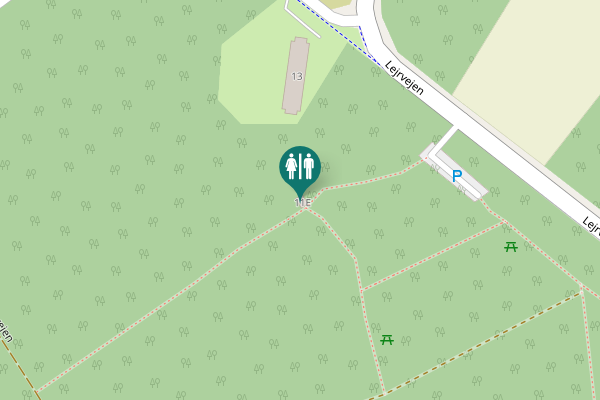 Map showing location of Lejrvejen 11E Toilet