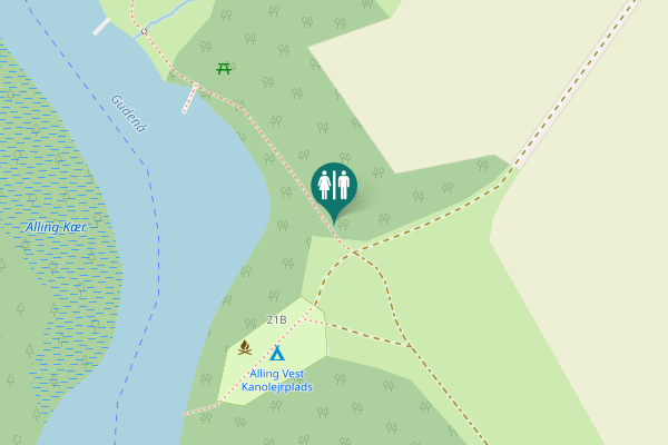 Map showing location of Birkhedevej 21B Toilet